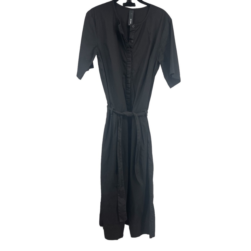 Kowtow Garmentory Jumpsuit Black Small with pockets utility